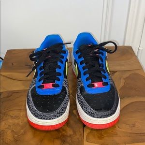 NIKE Air-force 1 size 5 youth -multi color leather